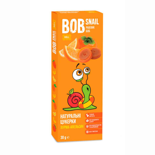 Сладости - Конфеты Bob Snail Хурма и апельсин (4820219343196)