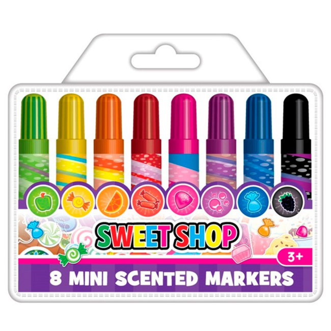 Канцтовари - Набір ароматних маркерів Sweet Shop Міні 8 кольорів (50085) (560280)