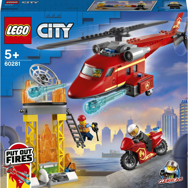 Конструктори LEGO - Конструктор LEGO City Пожежний рятувальний гелікоптер (60281)