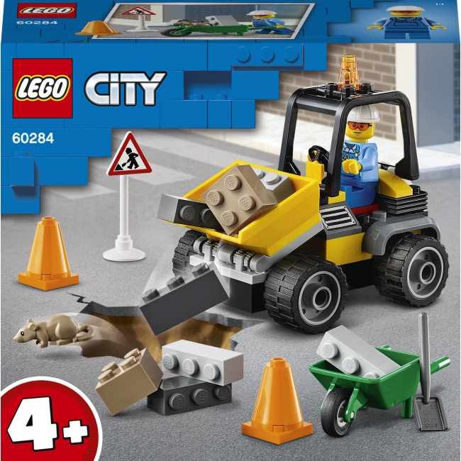 Конструктори LEGO - Конструктор LEGO City Пікап для дорожніх робіт (60284)
