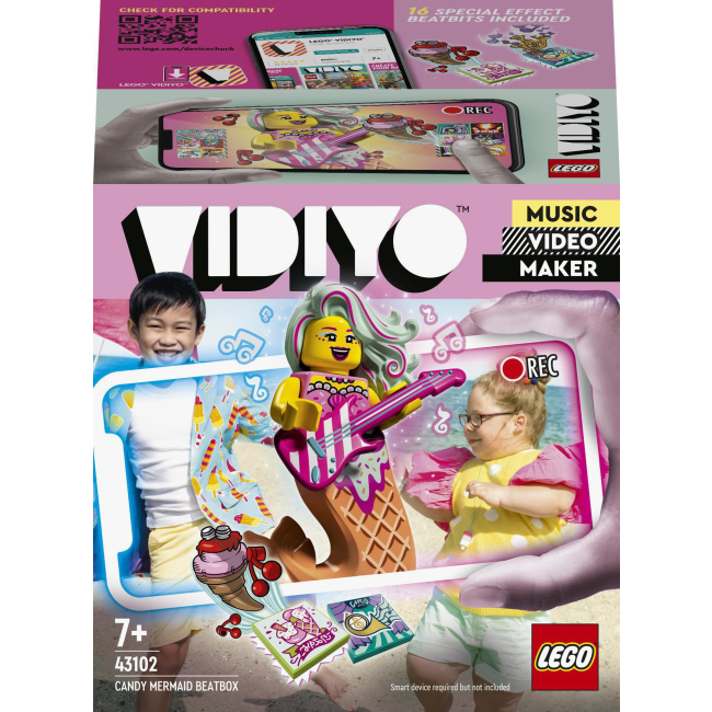 Конструкторы LEGO - Конструктор LEGO VIDIYO Candy Mermaid BeatBox Битбокс Карамельной Русалки (43102)