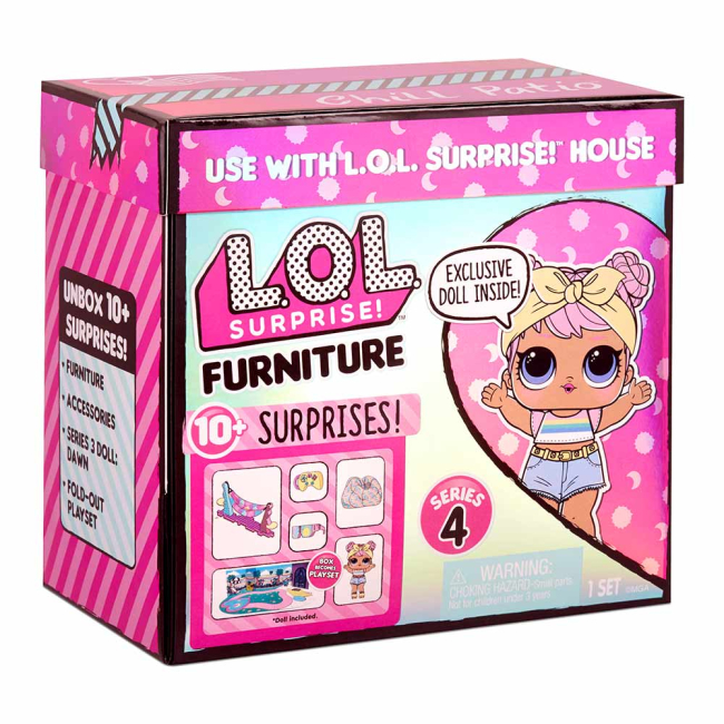 Ляльки - Набір-сюрприз LOL Surprise Furniture Леді-Релакс на відпочинку (572633)