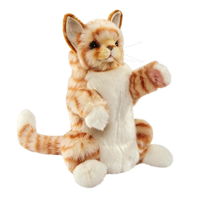 Мягкие животные - Игрушка-перчатка Hansa Puppet Рыжий кот 30 см (7182) (4806021971826)