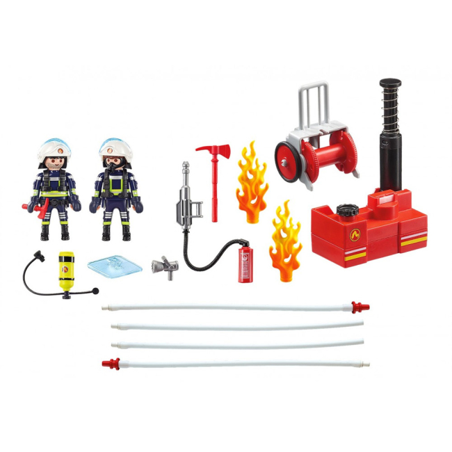 Конструкторы с уникальными деталями - Конструктор Playmobil Пожарные с водным насосом (9468)