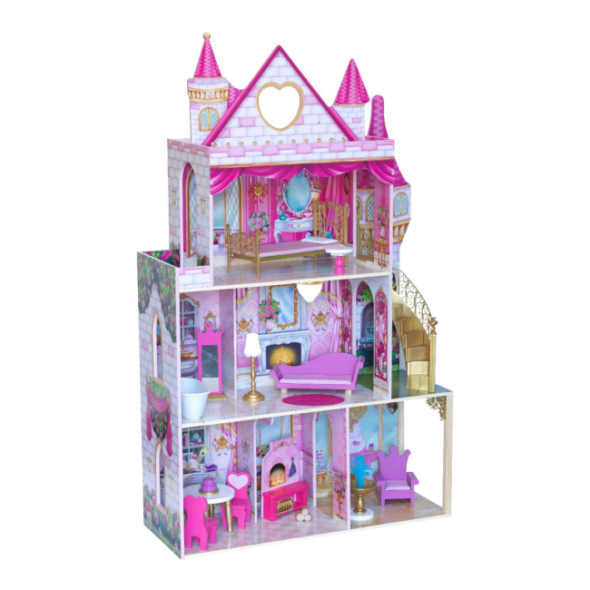 Меблі та будиночки - Ляльковий будиночок KidKraft Рожевий сад з ефектами (10117) (706943700037)