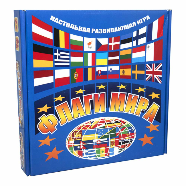 Настольные игры - Настольная игра Strateg Флаги мира на русском (709) (4820175991523)
