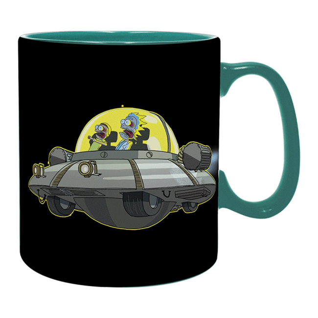Чашки, стаканы - Чашка хамелеон ABYstyle Rick and Morty Космический корабль 460 мл (ABYMUG660)