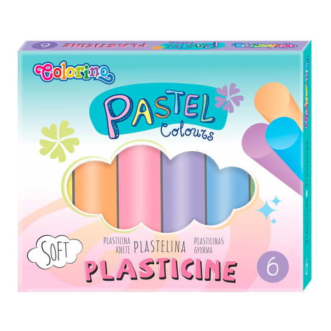 Наборы для лепки - Пластилин Colorino Pastel 6 цветов (84972PTR)