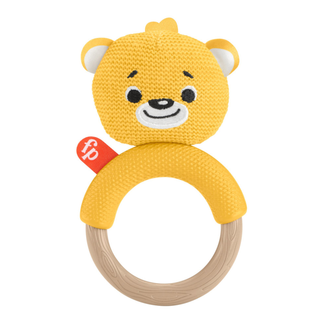 Брязкальця, прорізувачі - Брязкальце Fisher-Price Кумедне звірятко Ведмедик (GRR03/GRR05)