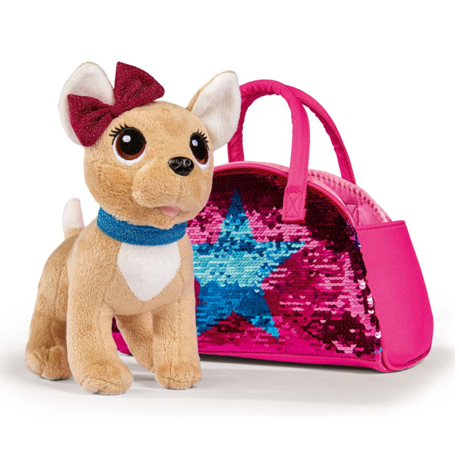 М'які тварини - М'яка іграшка Chi Chi Love Чіхуахуа Зірка із сумкою що змінює колір 20 см (5893401)