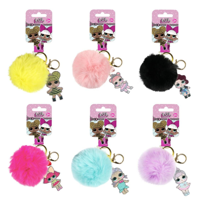Брелоки - Брелок Cerda Acrilico pom-pom LOL в асортименті (CERDA-2600000564)