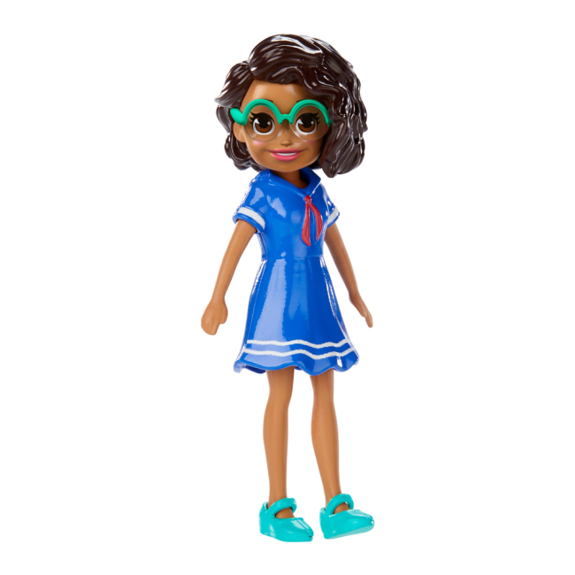 Ляльки - Лялька Polly Pocket Шані в синій сукні (FWY19/FWY21)