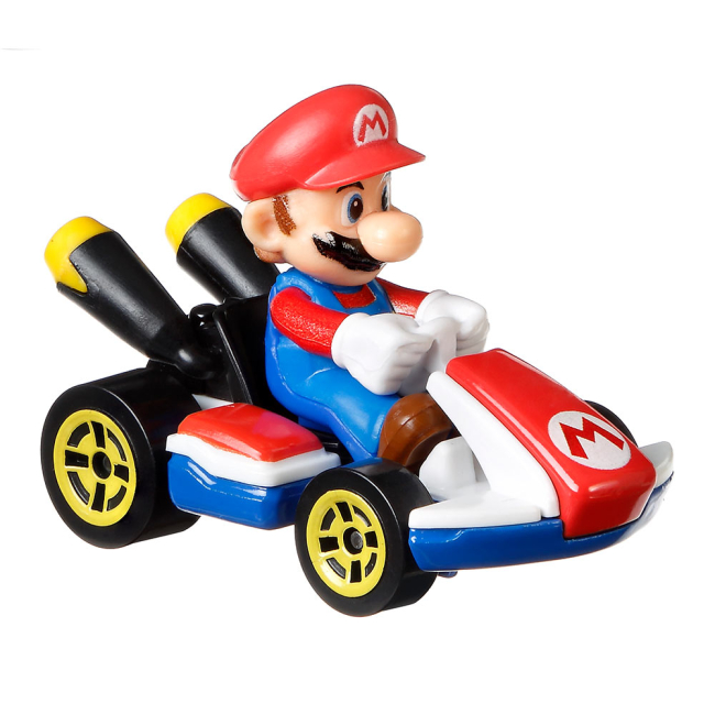 Автомоделі - Машинка Hot Wheels Mario kart Маріо стандартний автомобіль (GBG25/GBG26)