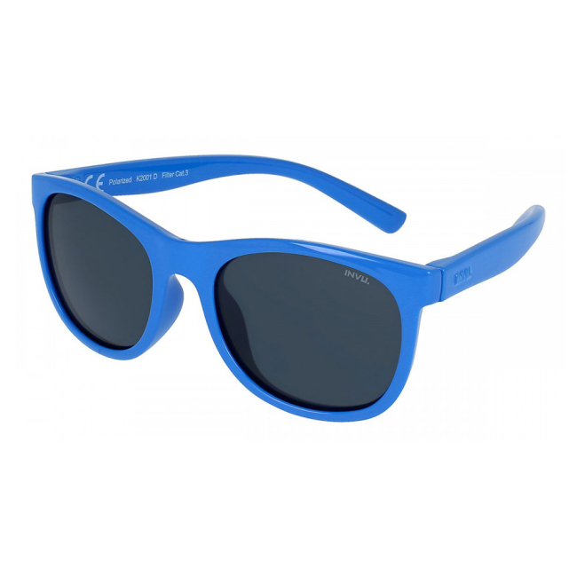 Сонцезахисні окуляри - Сонцезахисні окуляри INVU Kids Квадратні сині (K2001D)