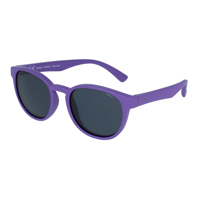 Сонцезахисні окуляри - Сонцезахисні окуляри INVU Kids Фіолетові панто (K2002B)