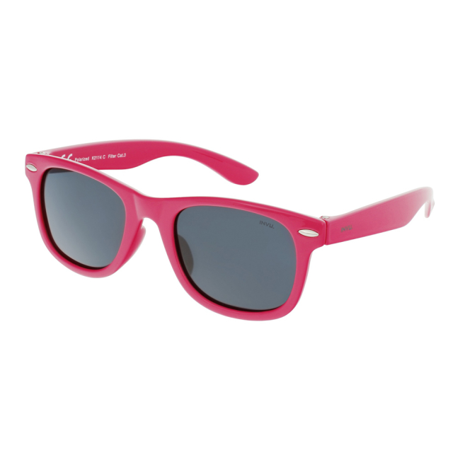 Солнцезащитные очки - Солнцезащитные очки INVU Kids Вайфареры цвета фуксии (K2114C)