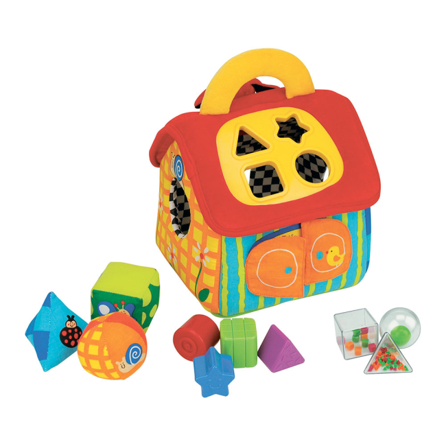 Розвивальні іграшки - Сортер K'S Kids М'який будиночок (KA10460-2GB)
