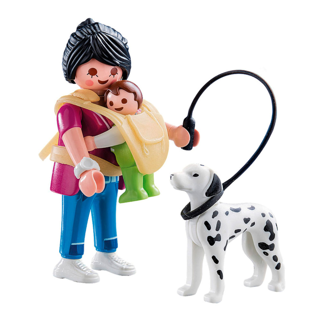 Конструкторы с уникальными деталями - Конструктор Playmobil Special plus Мама с ребенком и собакой (70154)