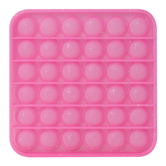 Антистресс игрушки - Антистресс HGL Push poppers Glitter Квадрат розовый (SV21014SV21014-6)