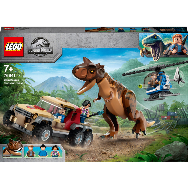 Конструкторы LEGO - Конструктор LEGO Jurassic World Преследование динозавра карнотавр (76941)