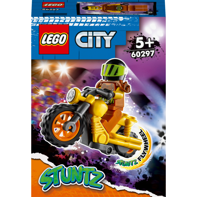 Конструктори LEGO - Конструктор LEGO City Stuntz Руйнівний каскадерський мотоцикл (60297)