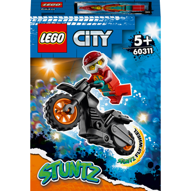 Конструкторы LEGO - Конструктор LEGO City Stuntz Огненный каскадерский мотоцикл (60311)