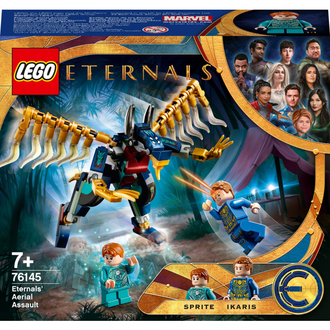 Конструкторы LEGO - Конструктор LEGO Super Heroes Marvel Воздушное нападение Вечных (76145)