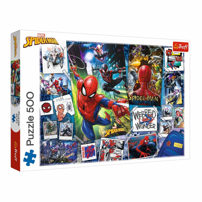 Пазлы - Пазл Trefl Marvel Постеры с супергероем Спайдер-мен 500 элементов (37391)