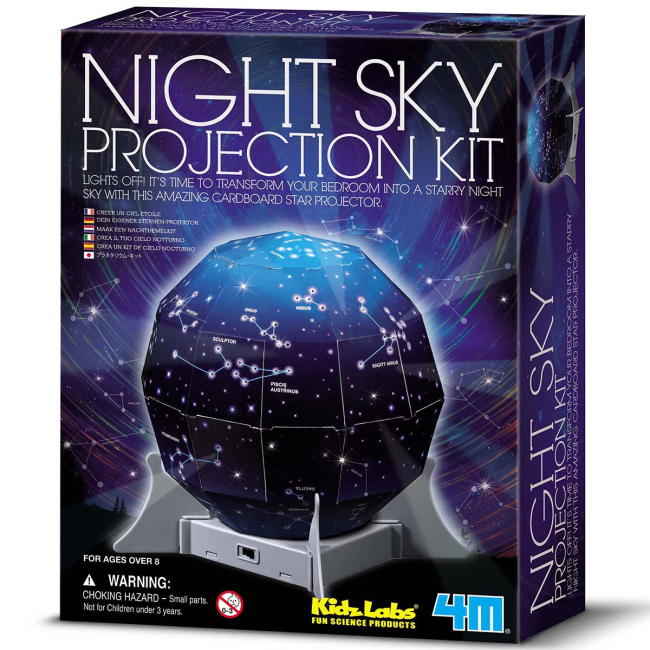 Обучающие игрушки - Набор 4M KidzLabs Проектор ночного неба своими руками (00-13233)