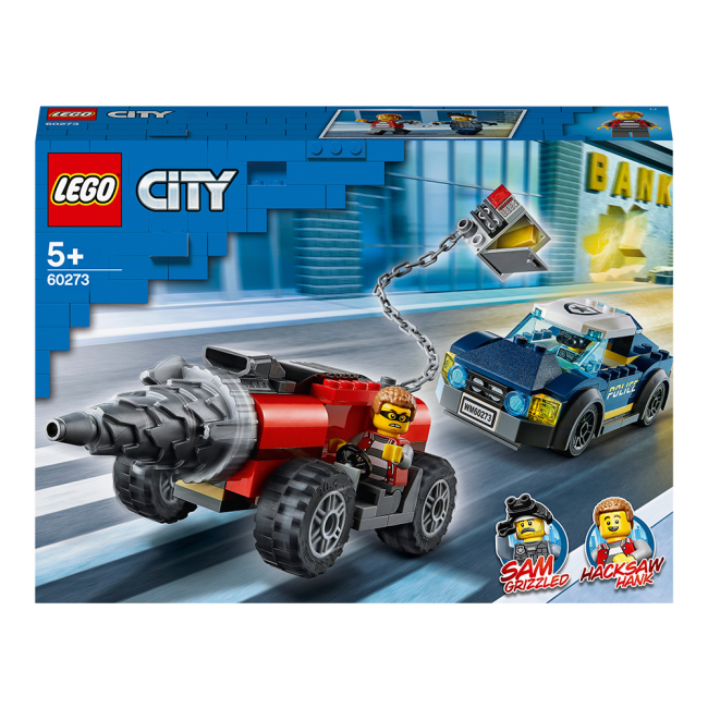 Конструктори LEGO - Конструктор LEGO City Елітний поліцейський загін переслідування бура (60273)