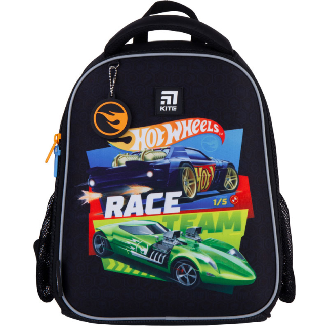 Рюкзаки и сумки - Рюкзак школьный Kite Hot wheels Race team (HW21-555S)