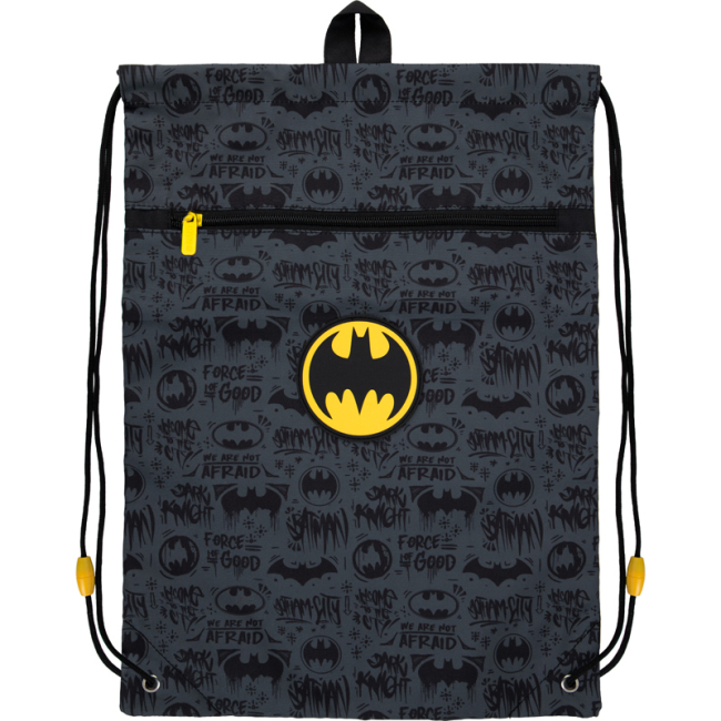 Рюкзаки та сумки - Сумка для взуття Kite Education Бетмен чорна з кишенею (DC21-601M)