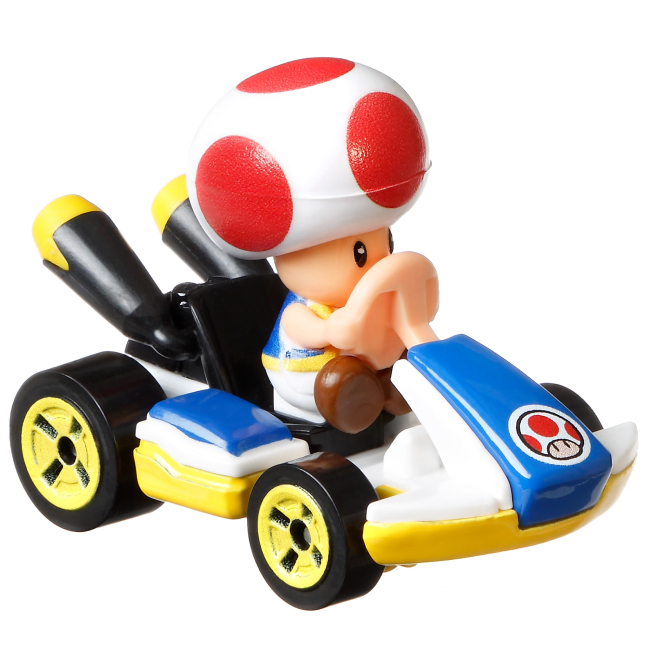 Транспорт и спецтехника - Машинка Hot Wheels Mario Kart Тоад стандартный карт (GBG25/GJH63)