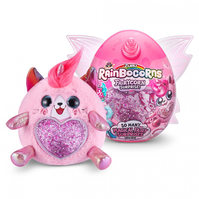 Мягкие животные - Мягкая игрушка-сюрприз Rainbocorns Fairycorn Рейнбокорнс-G S4 (9238G)