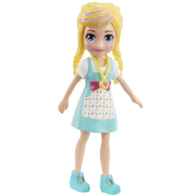 Ляльки - Лялька Polly Pocket Блондинка в блакитній сукні (FWY19/GKL27)