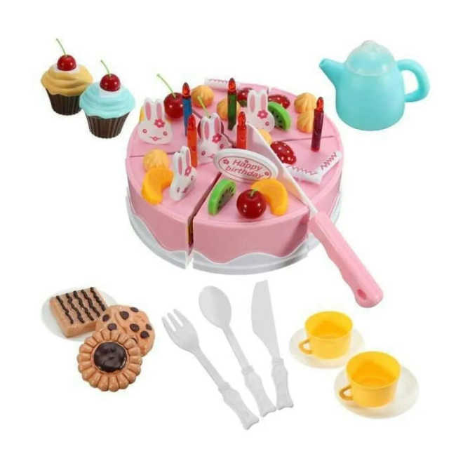 Детские кухни и бытовая техника - Игровой набор Shantou Jinxing Десерт 54 предмета (889-23A)