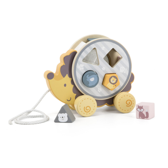 Развивающие игрушки - Каталка-сортер Viga Toys PolarB Ежик (44025)