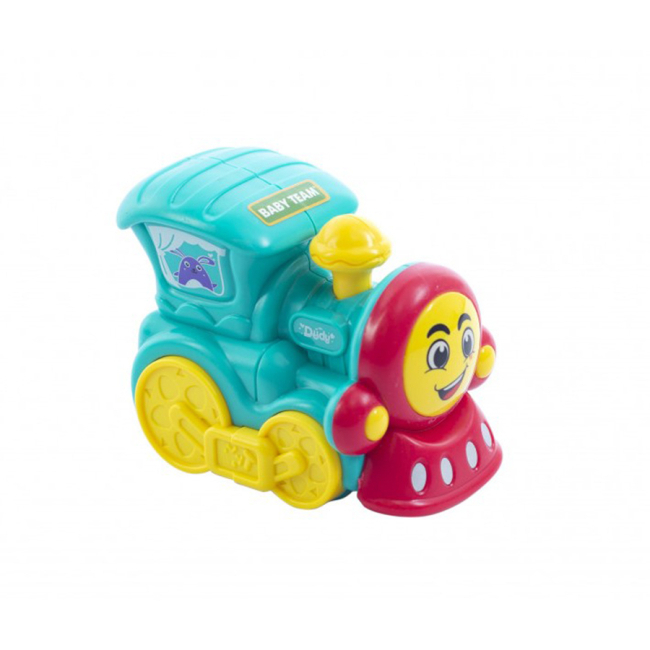 Машинки для малюків - Іграшка Baby Team Транспорт потяг бірюзовий (8620-4)