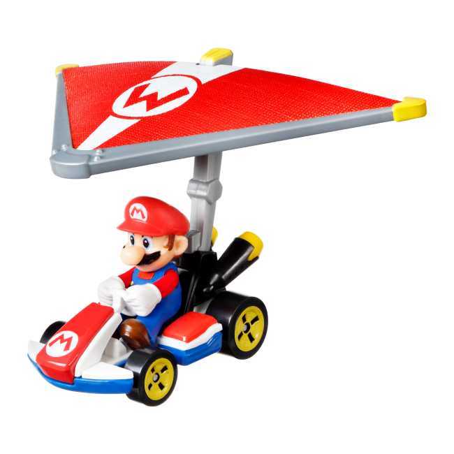Транспорт и спецтехника - Машинка Hot Wheels Super Mario Марио Стандартный карт (GVD30/GVD31)