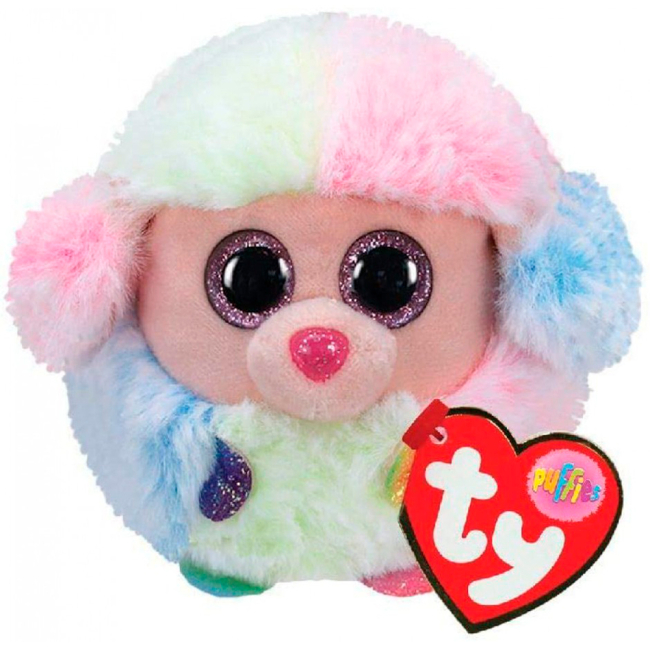 Мягкие животные - Мягкая игрушка TY Puffies Пудель Rainbow 10 см (42511)