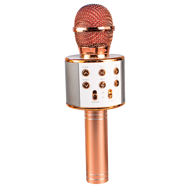 Музыкальные инструменты - Микрофон Zhorya розовое золото (WS-858/2)