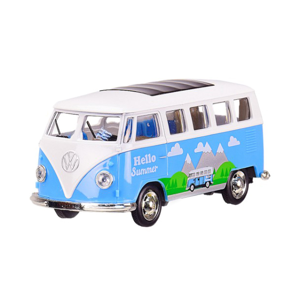 Транспорт і спецтехніка - Автомодель Автопром Volkswagen T1 синій 1:38 (4333)