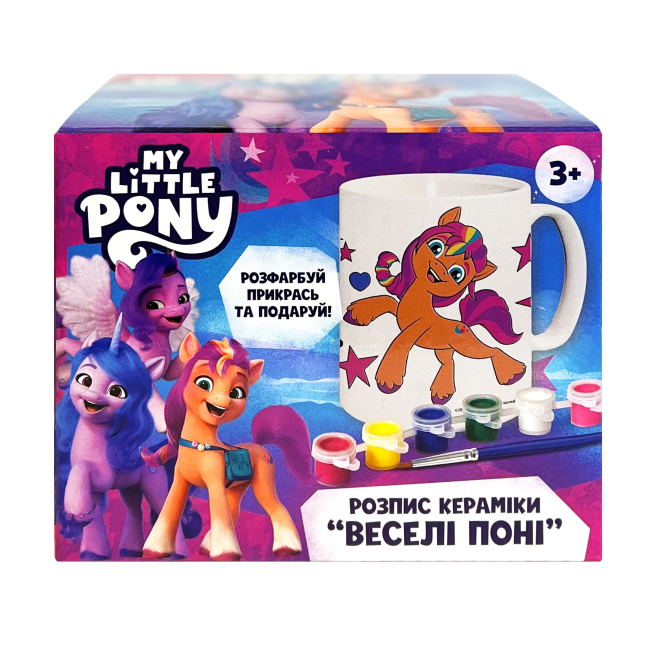Наборы для творчества - Набор для росписи Перо My Little Pony Чашка Веселые пони (122819)
