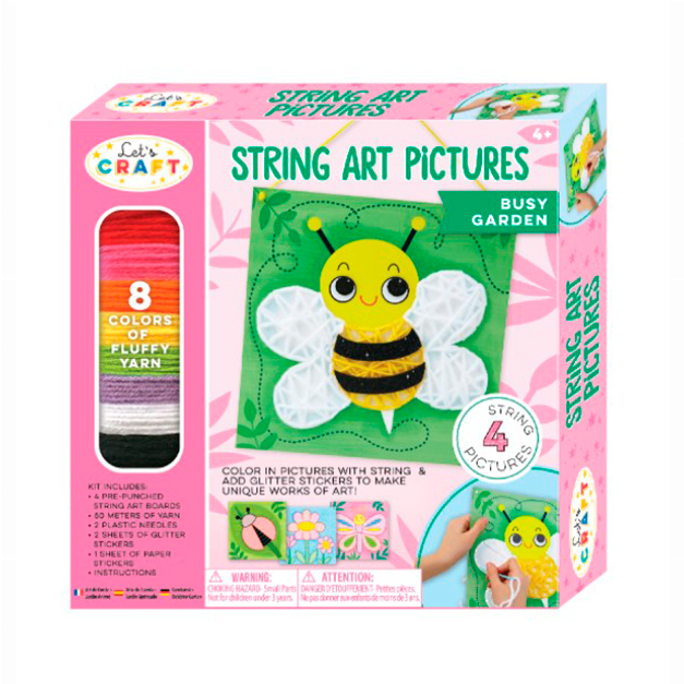 Наборы для творчества - Набор для творчества Let's Craft String Art Цветущий сад (SAP001)