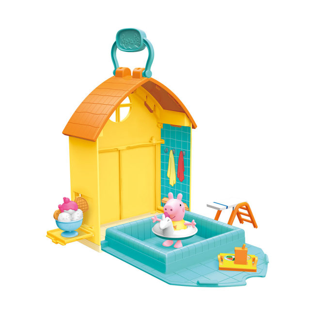 Фігурки персонажів - Ігровий набір Peppa Pig Пеппа в басейні (F2194)