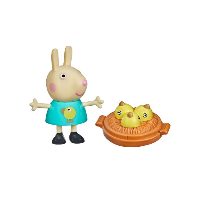 Фігурки персонажів - Фігурка Peppa Pig Веселі друзі Ребекка з кошиком (F2208)
