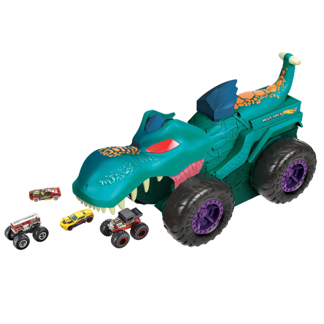 Транспорт и спецтехника - Игровой набор Hot Wheels Monster Trucks Хищный Мега Рекс (GYL13)