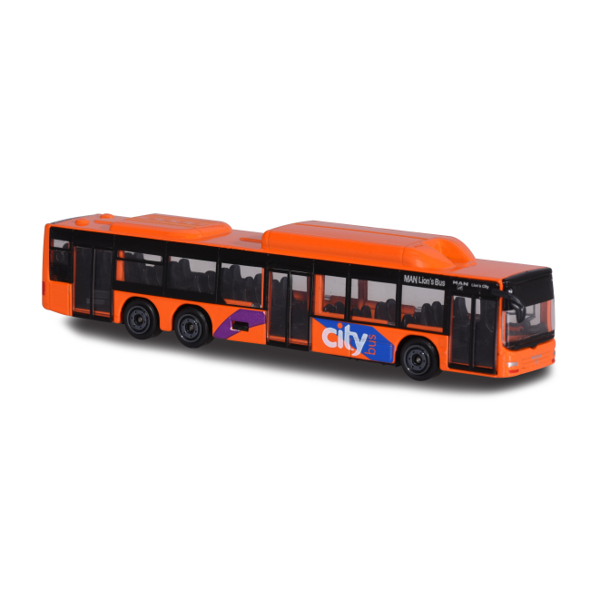 Транспорт и спецтехника -  Машинка Majorette МАН городской автобус оранжевый (2053159-4)