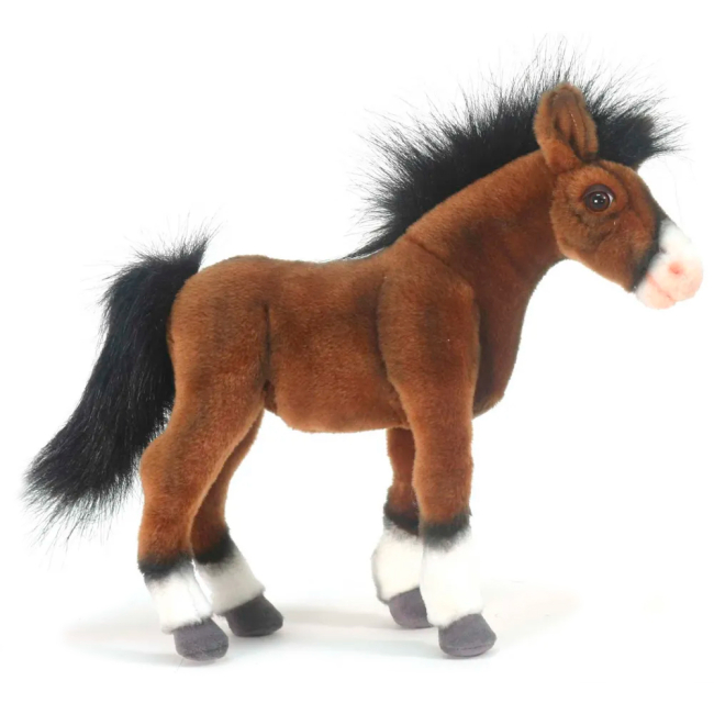 Мягкие животные - Мягкая игрушка Hansa Лошадь клайдсдейл 28 см (4806021954720)