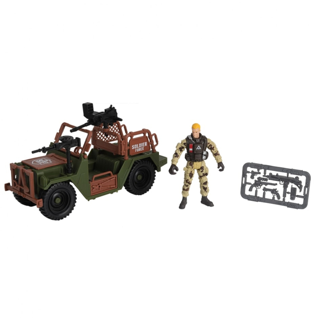 Фигурки человечков - Игровой набор Chap Mei Солдаты Patrol jeep (545301-1)